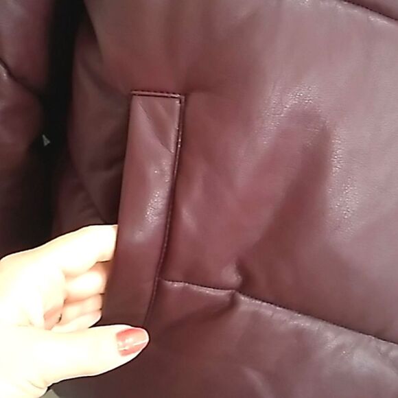 Marc New York Performance Bergandy Hooded Puffer Coat. Sz Medium NWT - Picture 5 of 16